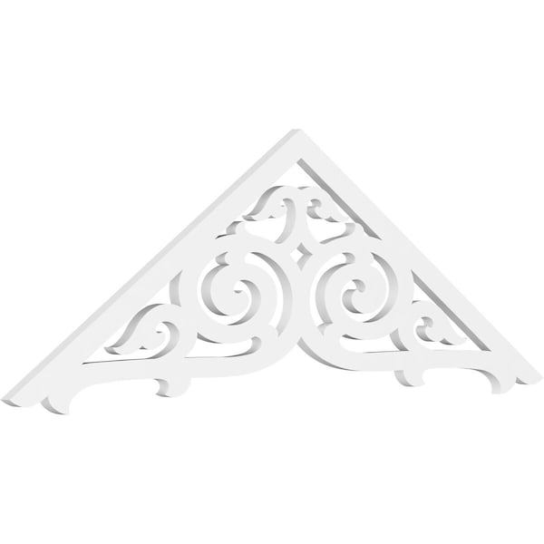 Ekena Millwork Pitch Athens Architectural Grade PVC Gable Pediment, 60"W x 20"H x 1"P (8/12) GPP060X020X100ATH - main